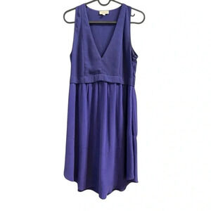 ARITZIA Wilfred Vignette Silk Skirt Dress Sleeveless V-Neck Dress, Size 0